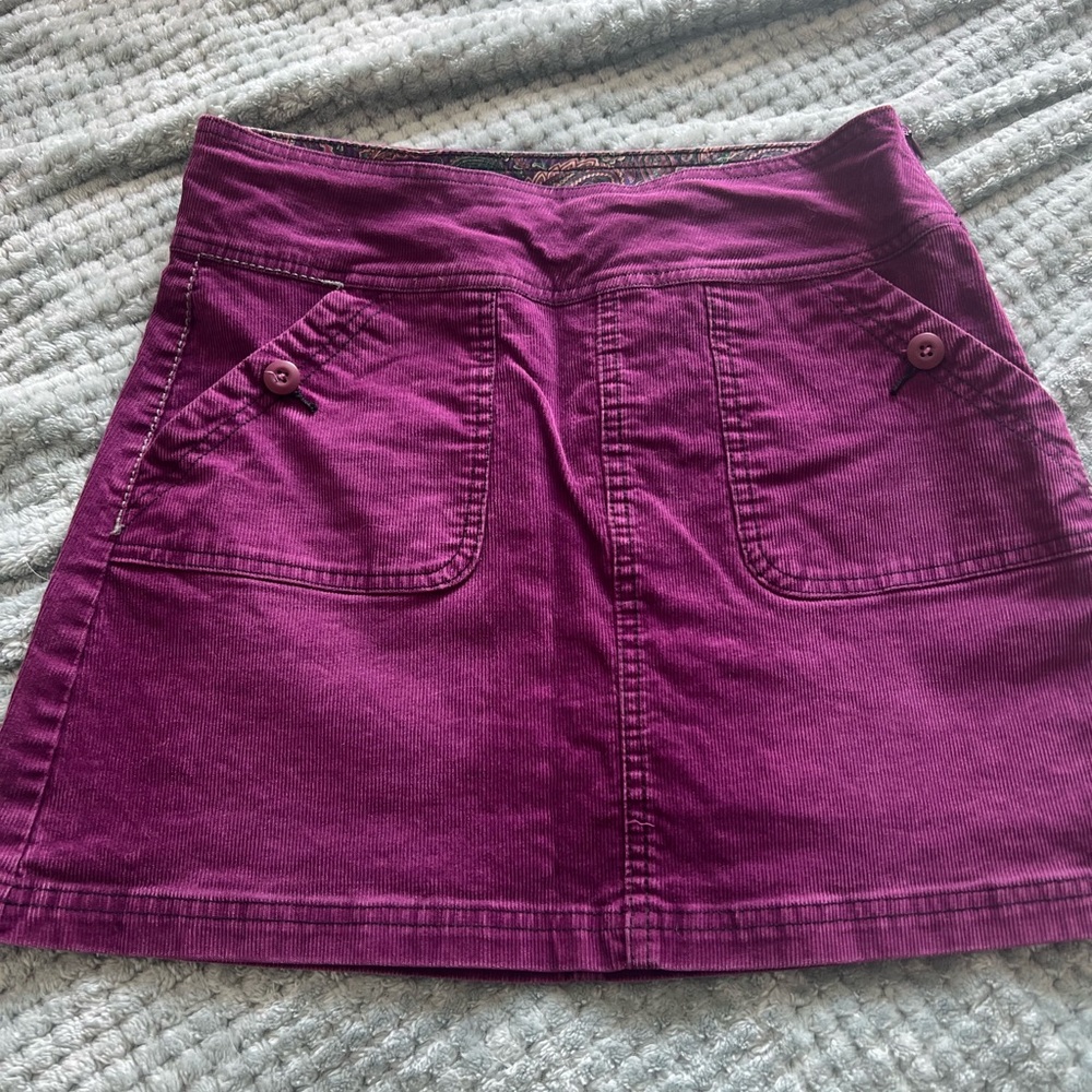 Prana Rich Purple Mini Skirt